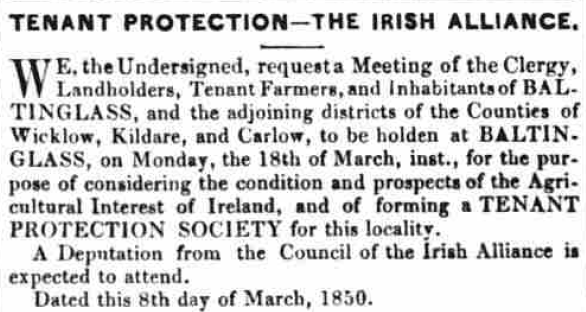 Ireland Census Substitutes: Misc. 1840s-1870s, Counties Carlow, Kildare, Wexford and Wicklow