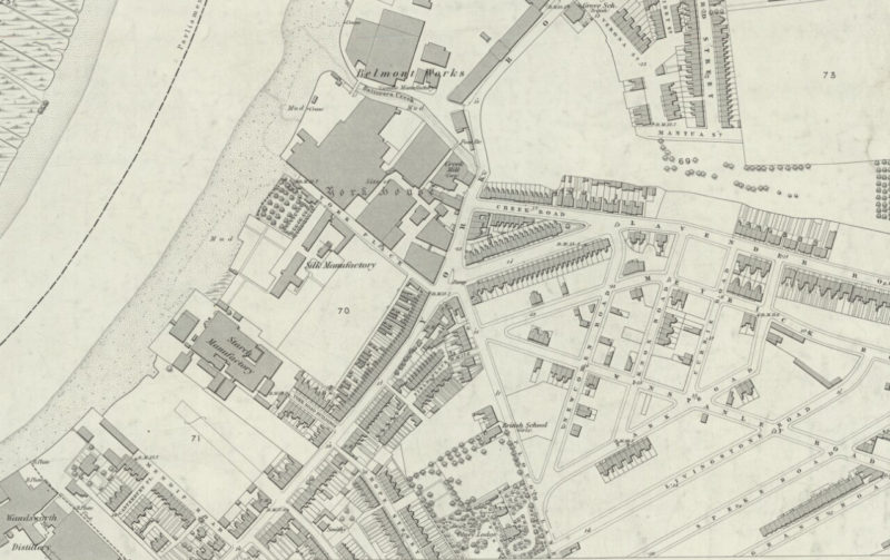 York Road Battersea, 1866, Reproduced with the permission of the National Library of Scotland