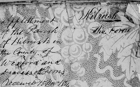 Misfiled Parishes in the Tithe Applotment Books: Carnew (Wicklow & Wexford), Graney (Kildare), Kilrush (Wexford)